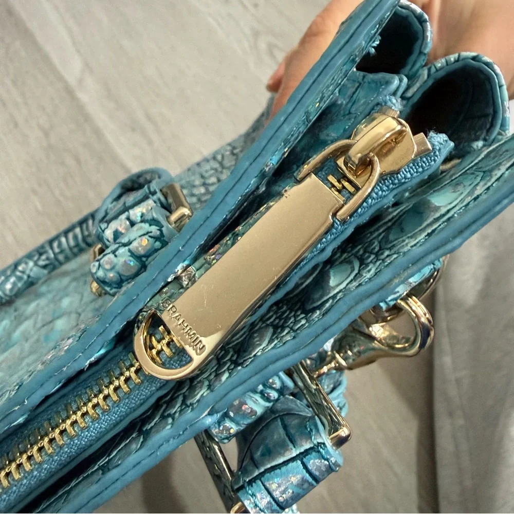 Brahmin Bag Finley in Arctic Blue - Picture 6 of 9